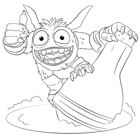 Skylanders Giants Pop Fizz Coloring Page